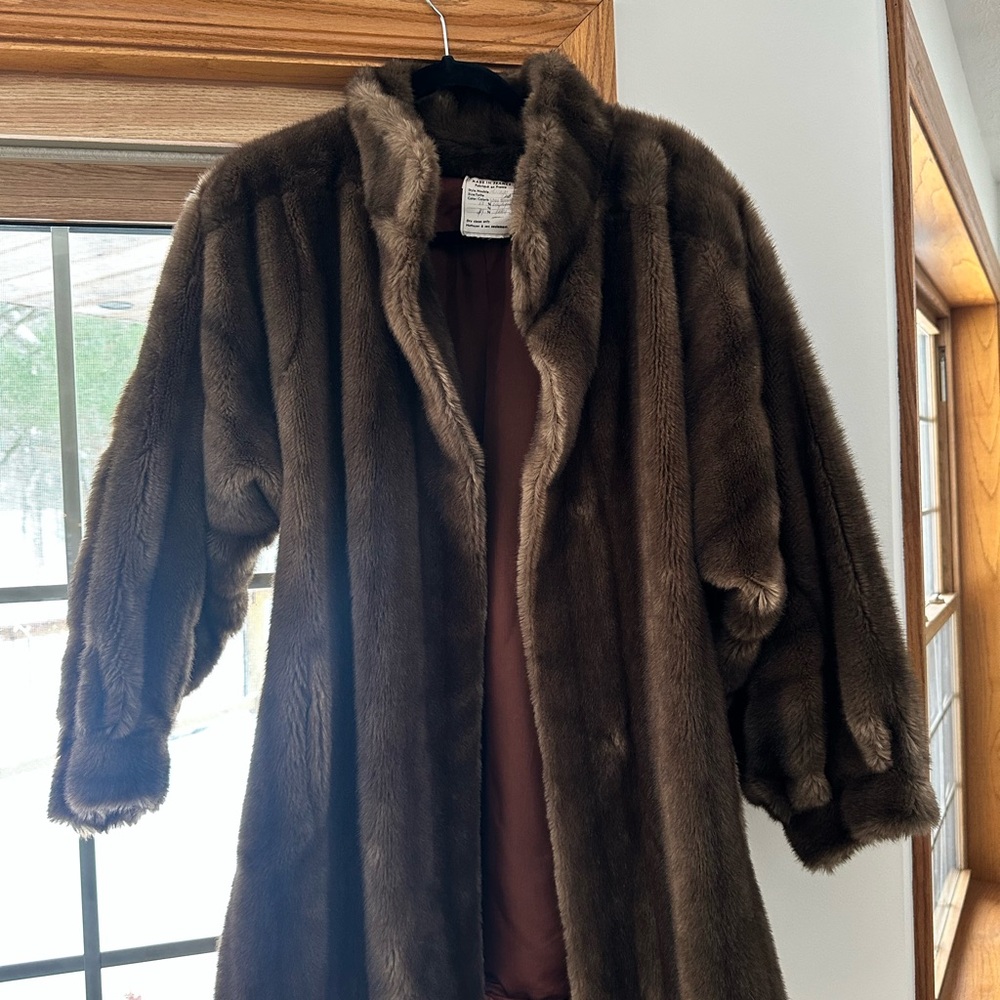SOLD Vintage French fur coat